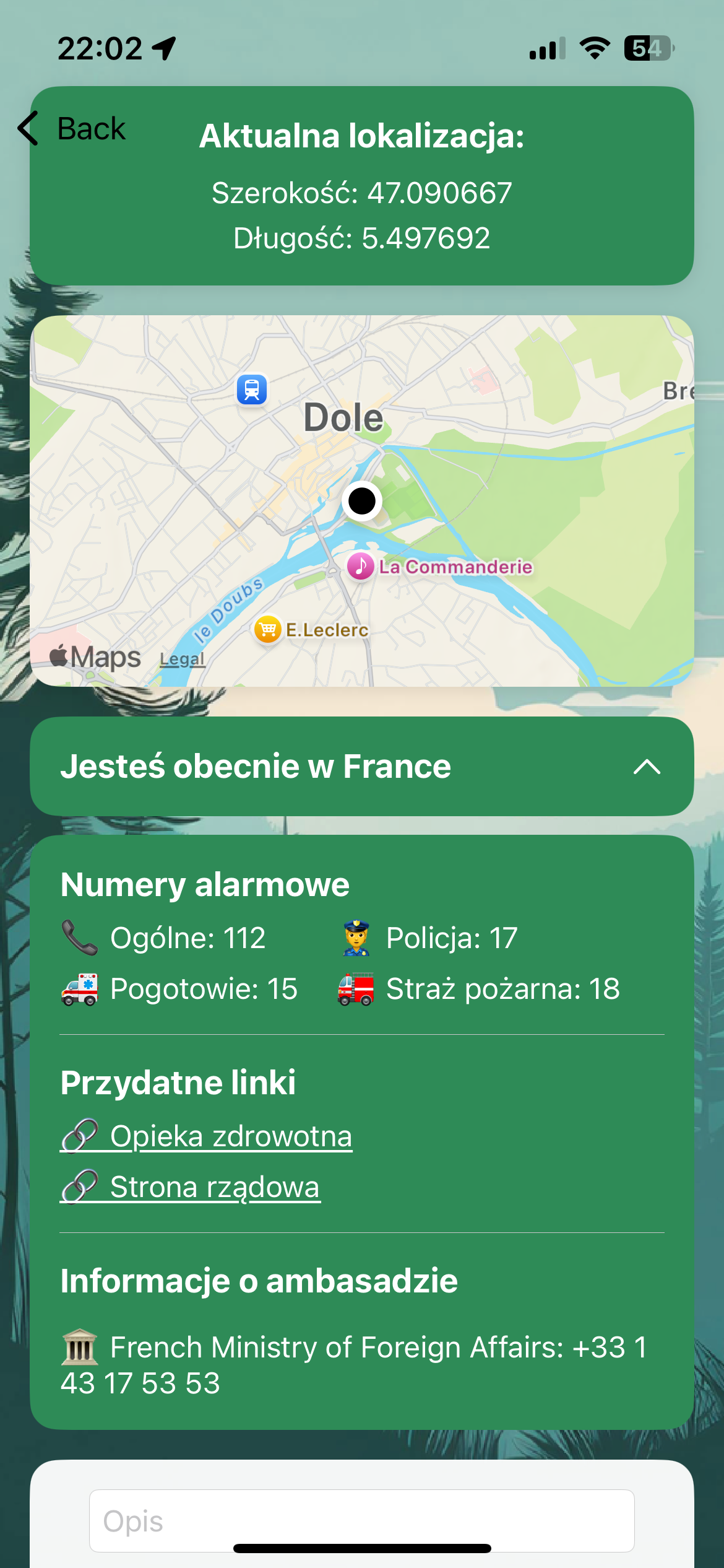 Lokalizacje: Francja
