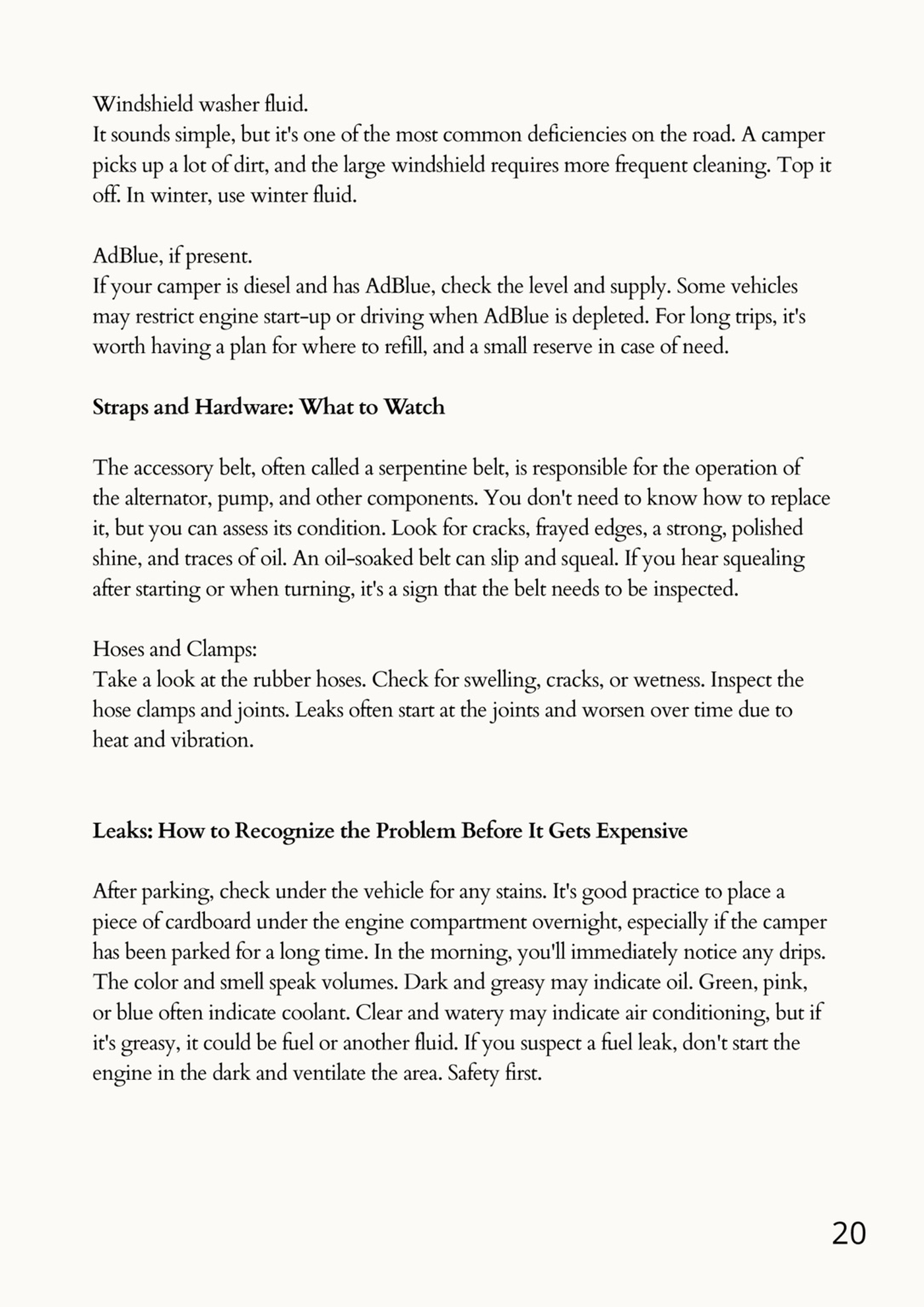 Sample page: Troubleshooting